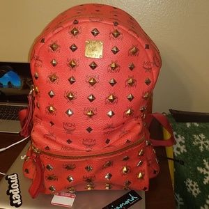 MCM Stark visetto studded backpack